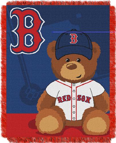 Northwest MLB Red Sox Field Bear Baby Throw