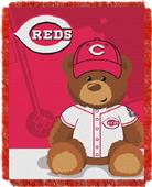 Northwest MLB Reds Field Bear Baby Throw