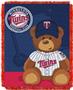 Northwest MLB Twins Field Bear Baby Throw