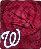 Northwest MLB Nationals Retro Raschel Throw Northwest MLB Nationals Retro Raschel Throw