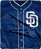 Northwest MLB Padres Jersey Raschel Throw Northwest MLB Padres Jersey Raschel Throw