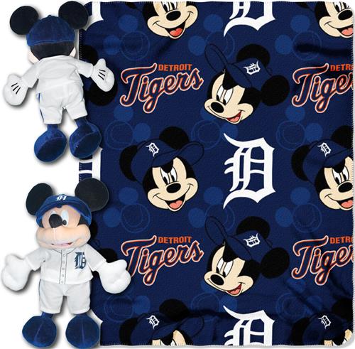 MLB Tigers Disney Mickey Hugger & Fleece Throw