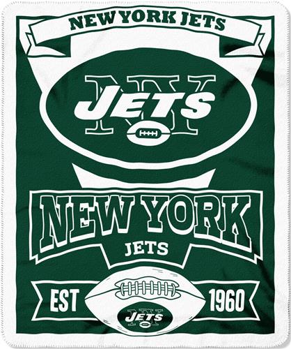 Northwest NFL Jets Marquee Fleece Throw
