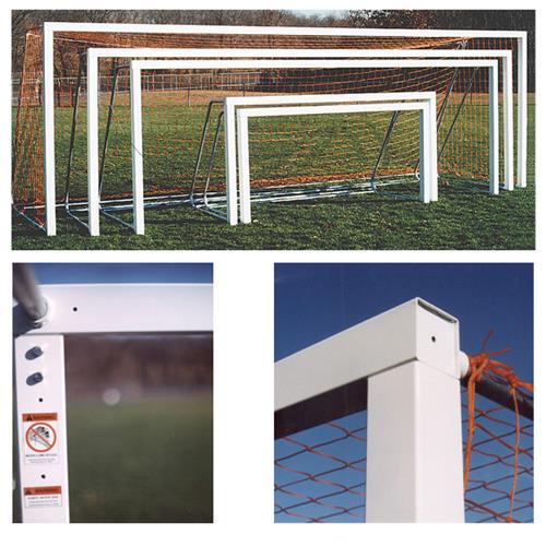 Square Aluminum Soccer Goals 7x21x3x7 (1-Goal)
