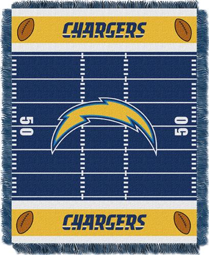 Northwest NFL Chargers Field Baby Woven Throw