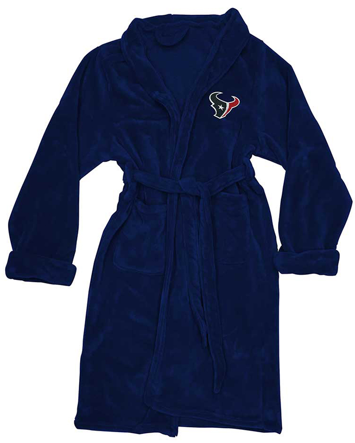 E117968 Northwest NFL Texans Mens Silk Bath Robes