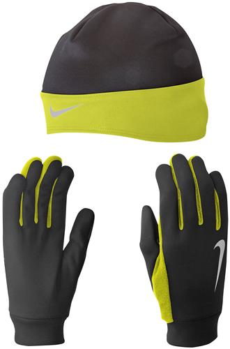 NIKE Men's Running Thermal Beanie/Glove Set