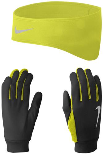 NIKE Men's Running Thermal Headband/Glove Set