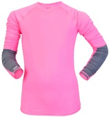 Girls Bump Long Sleeve V-Neck Volleyball Tee