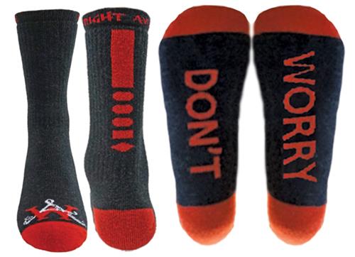 Wright Avenue Don't Worry Novelty Cotton Crew Sock