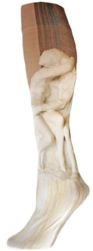 Nouvella Rodin's Kiss Art Sublimated Trouser Sock