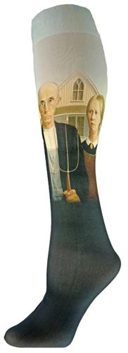 Nouvella American Gothic Art Sublimated Sock