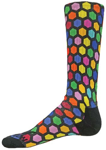 Red Lion Hexagon Sublimated Crew Socks
