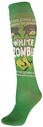 Nouvella White Zombie Literature Sublimated Sock
