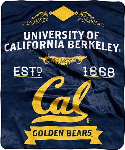 NCAA Cal Berkeley Label Raschel Throw