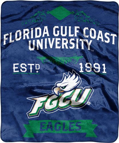 NCAA Florida Gulf Coast Label Raschel Throw