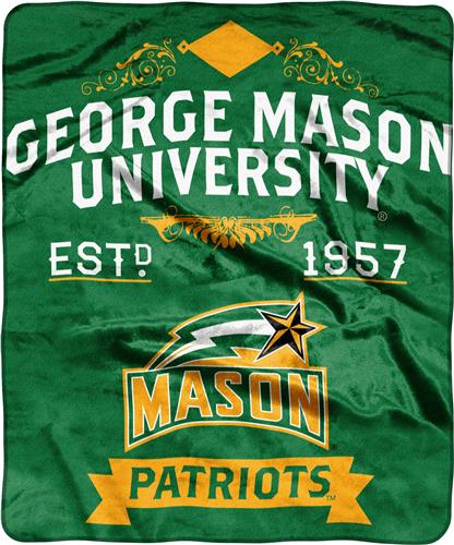 NCAA George Mason Label Raschel Throw