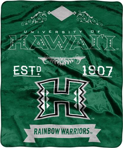 NCAA Hawaii Label Raschel Throw