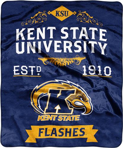 NCAA Kent State Label Raschel Throw
