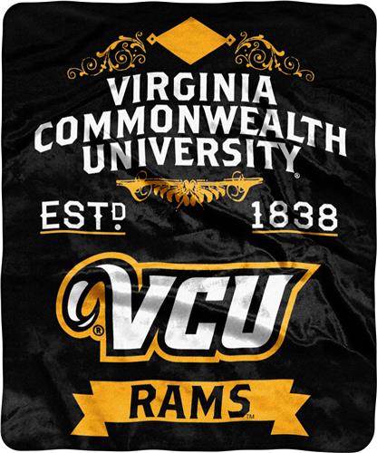 NCAA Virginia Commmonwealth Label Raschel Throw