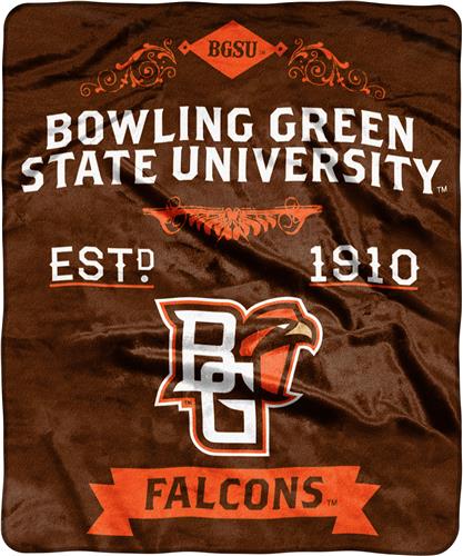 NCAA Bowling Green State Label Raschel Throw