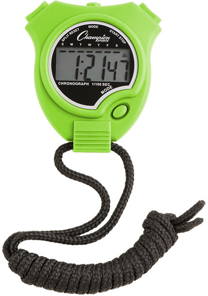 Champion Sports Neon Stop Watches - Baseball Equipment & Gear