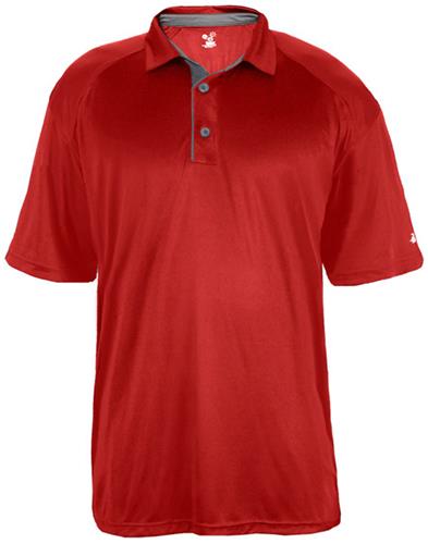 Badger Mens Ultimate Polo Shirt. Printing is available for this item.