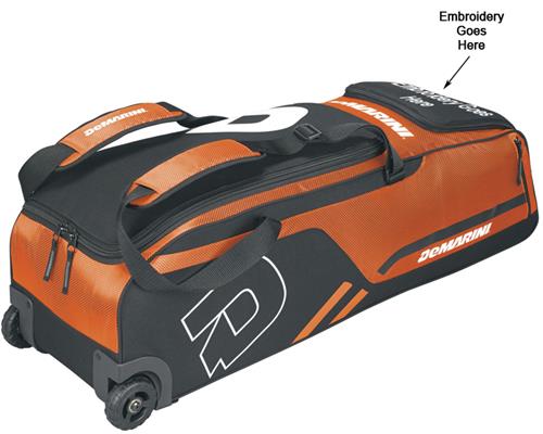 Demarini Momentum Wheeled Baseball Bag. Embroidery is available on this item.