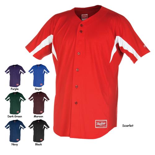 Rawlings "Triple" Full Button Baseball Jerseys. Decorated in seven days or less.