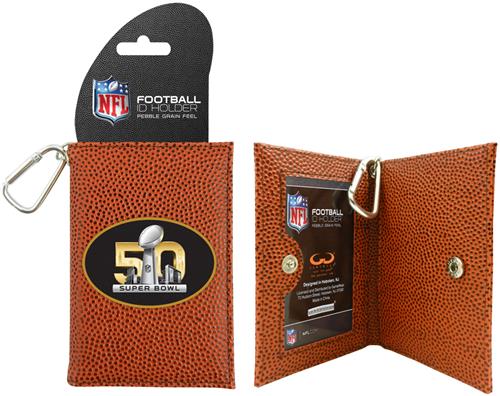 Super Bowl 50 Logo Classic NFL Football ID Holder