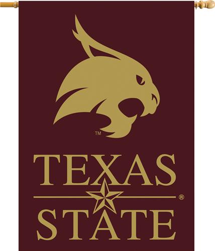 College Texas State Bobcats 2-Sided 28"x40" Banner