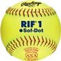Rawlings 10" RIF 1 Sof-Dot ASA Fastpitch Softballs