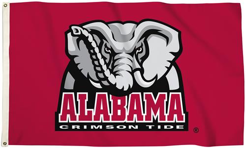 Collegiate Alabama 3'x5' Flag w/Grommets