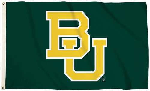 Collegiate Baylor "BU" 3'x5' Flag w/Grommets