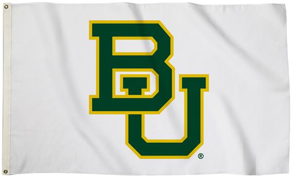 Collegiate Baylor White 3'x5' Flag w/Grommets
