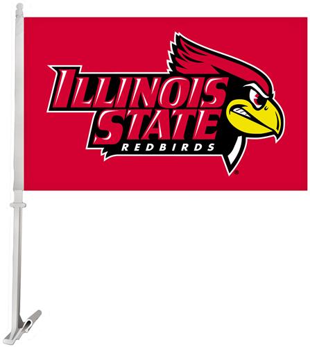 Collegiate Illinois State 2-Sided 11x18 Car Flag