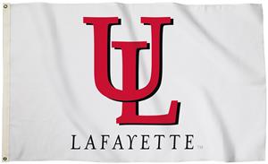 Collegiate LA Lafayette "UL" 3'x5' Flag w/Grommets