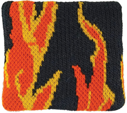 Red Lion Flames Wristbands PAIR - Closeout