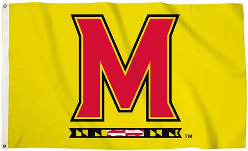 Collegiate Maryland Logo 3'x5' Flag w/Grommets