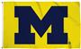 Collegiate Michigan 3'x5' Flag w/Grommets