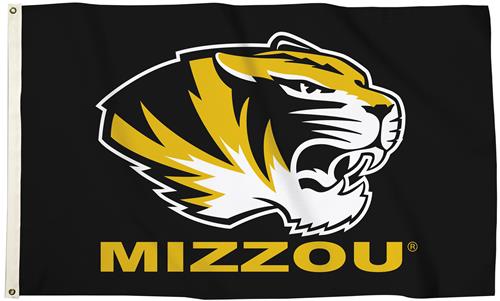 Collegiate Missouri Logo 3'x5' Flag w/Grommets
