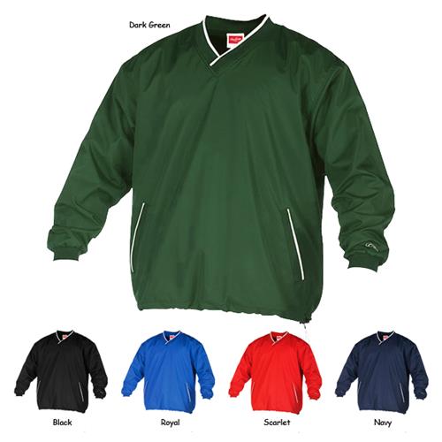Rawlings V-Neck Pullover Jacket-Youth
