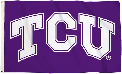 Collegiate TCU Logo 3'x5' Flag w/Grommets
