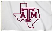 Collegiate Texas A & M White 3'x5' Flag w/Grommets Collegiate Texas A & M White 3'x5' Flag w/Grommets