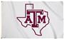 Collegiate Texas A & M White 3'x5' Flag w/Grommets