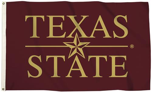 Collegiate Texas State 3'x5' Flag w/Grommets