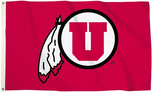 Collegiate Utah 3'x5' Flag w/Grommets
