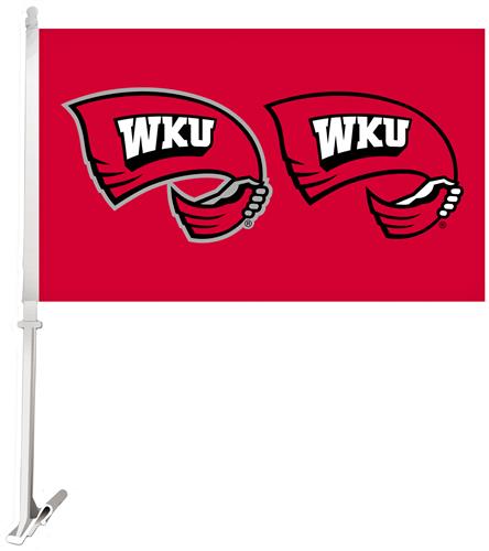 Collegiate Western Kentucky 2-Sided 11x18 Car Flag