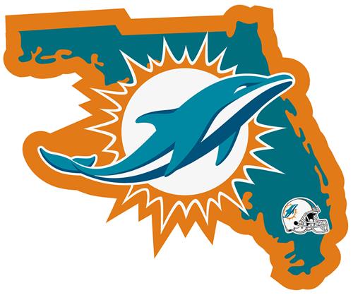 NFL Miami Dolphins Home State Decal
