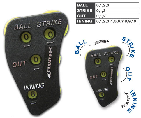Champro A048 Baseball 4-Dial Umpire Indicators (12 pack)